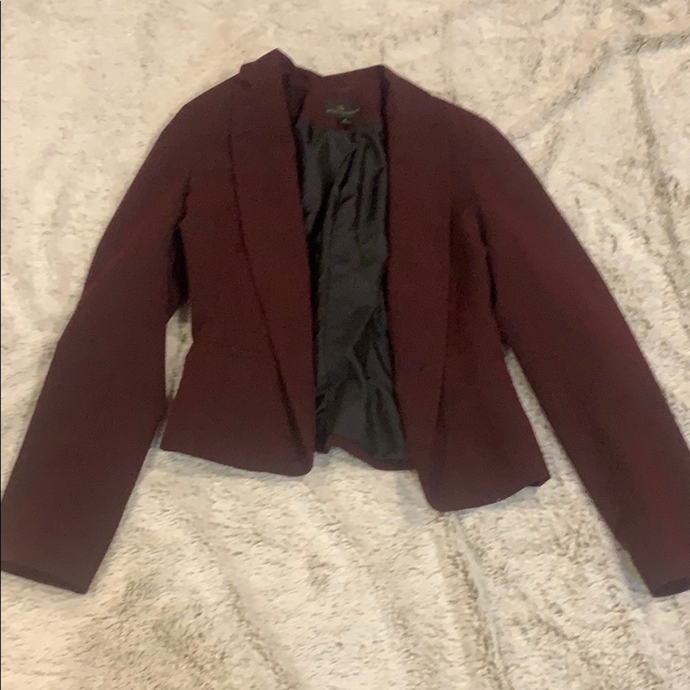 Burgundy blazer
